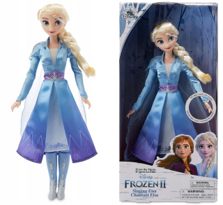Elsa Doll 30 cm Disney Store spieva Frozen 2