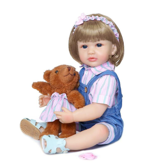 Blondínka Dievčatá Rebirth Doll, 21-palcová skutočná