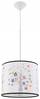 Závesná lampa sova dievča zavesenie sollux