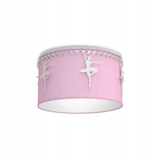 Stropná lampa balerína ružová 1xe27