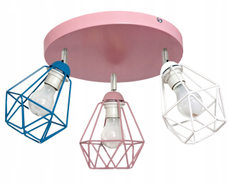 Stropná lampa diamantová farba 3 kĺbové farby