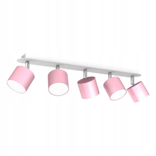 Stropná lampa Dixie Pink 5xGx53