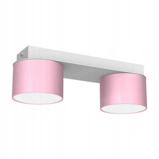 Stropná lampa dixie ružová/biela 2xgx53
