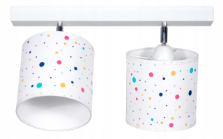 Stropná lampa pre detskú izbu farebné bodky Polka