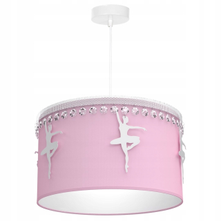 Balerína visiaca lampa ružová 1xe27