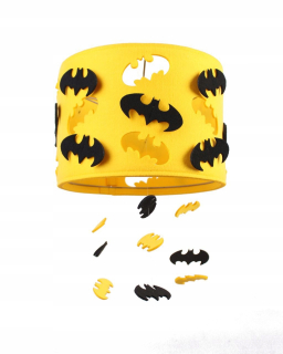 Batman žltá závesná lampa s čiernym doplnkom