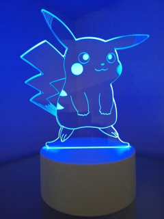 Diaľkové ovládanie 3D LED nočného svetla PIKACHU