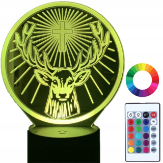 Jagermeister Night Lamp Jagermeister Jager 3D LED gravírovanie meno