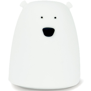 Silikónová lampa mäkký medveď biely králik priatelia