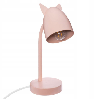 Ružová stolová lampa pre detský dekoratívny kov