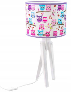 Detská stolová stolová lampa Effy Sówki White