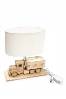 Detská lampa auto veľké auto prasiatko breh biele Drew