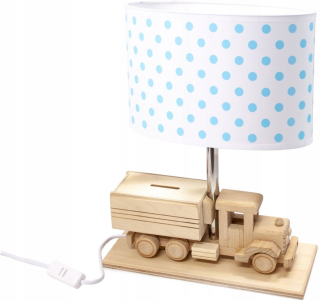 Detská lampa automatické veľké autá Piggy Bank White