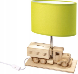 Detská lampa auto veľké auto Piggy Bank Lime DR