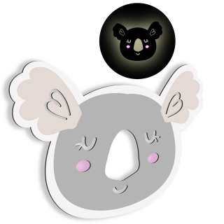 Škandinávska lampa vedená nočným detským medveďom Koala