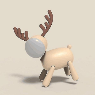 Stolová lampa LED Deer Light Detská lampa (hnedá)