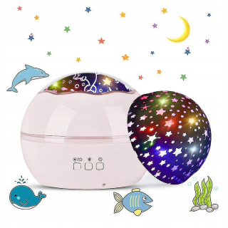 LED projektorová lampa, Starry Sky Baby Night Light 2