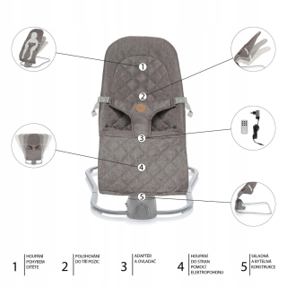 Pilot na palube Moyo Diamond Grey Swing