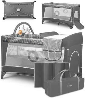 Lionelo Flower Tourist Cots 120x60