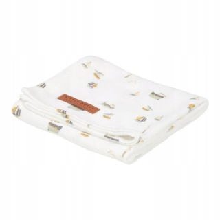 Little Dutch Swaddle 120 x 120 cm Sailors Bay Whit