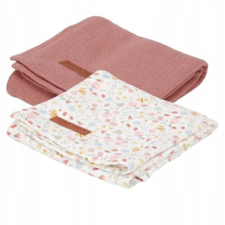 Malé holandské swaddles 70 x 70 cm (2 ks) Pure Pin