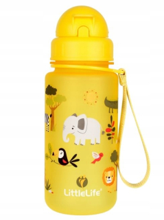 Fľaša na vodu LittleLife so safari 400 ml slamou