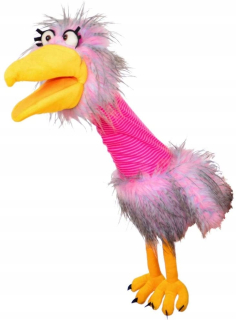Živé bábky Gregor v pacynke vajíčku 54 cm maskot