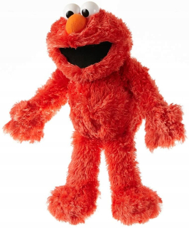 Živé bábky bábky 40 cm. Maskot Lakla Elmo