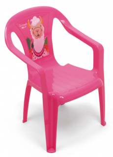 Llama vysoká stolička 51 x 36,5 cm polypropylén Pink