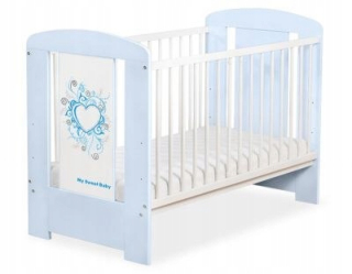 COT 120X60CM Chic-Graphic Blue No. 5010-0