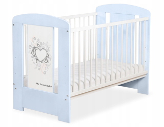Cot 120x60cm Chic-Graphics Grey No. 5010-03-1
