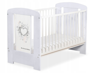 COT 120X60CM Chic-Graphics Grey No. 5010-06-1