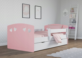 Detská postieľka BABY srdce MDF 80x180