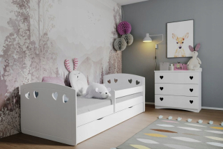 Detská detská postieľka s zásuvkou set 80x180