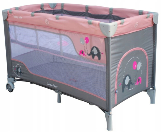 Pohodlná ružová 3640 Comfort Cestovná posteľ