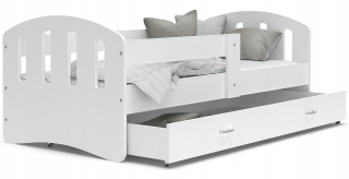 Šťastný 160x80 posteľ + zásuvka + matrac