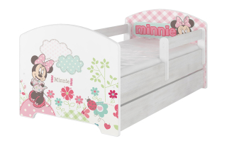 Posteľ Oskar baby boo Disney 160x80 zásuvka pena