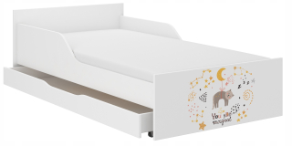 Detská posteľ Pufi 160x80 + matrac + zásuvka!