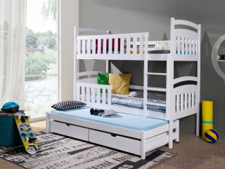Bunk Bunk s tromi pracovníkmi 80*180 cm