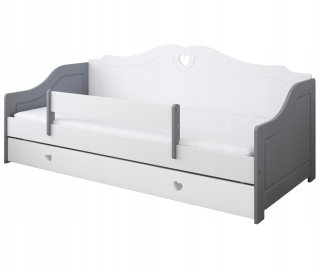 Zuzia 200 x 90 lôžok so zásuvkou a zábradlia