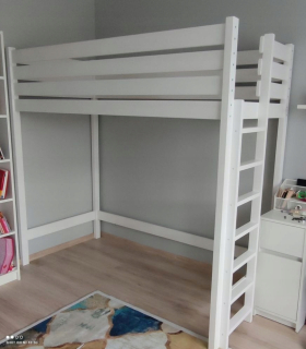 Mezzanine posteľ s rozmermi 80x205! 100% masívne drevo!