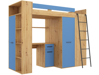 Mezzanine Bed Scadrobe Desk Veran P Artisan/Nie