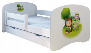 Detská posteľ 160 x 80 cm Booboo Monkey Hit!
