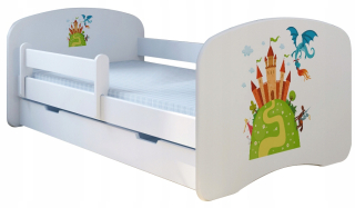 Detská posteľ 160 x 80 cm Zásuvka Booboo Lock