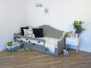 Hania 160x80 Šedá posteľ