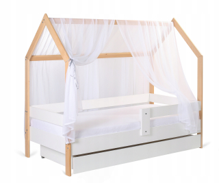 Domčeková posteľ z bukového dreva 160x80 + 9cm matrac