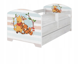 Detská posteľ 160x80 Mat zásuvka Pena Winnie