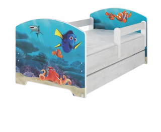 Detská posteľ 160x80 zásuvka Nemo matrac