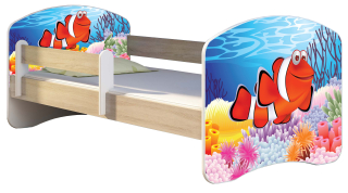 Detská posteľ 180X80 + matrac DUB SONOMA ACMA
