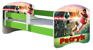 Detská posteľ 180x80 + zelená matrac ACMA